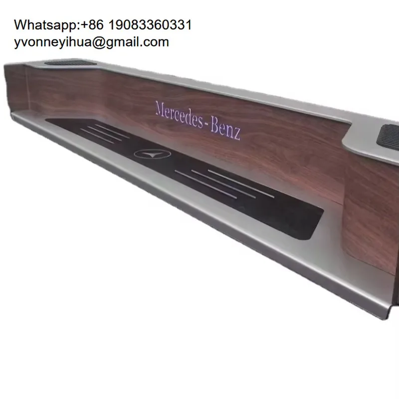 Комплекты для интерьера W447 MB V-Class VITO: настраиваемые нейлоновые накладки на педали, декоративные элементы из красного дерева с подсветкой, алюминиевые накладки на двери (четыре двери)
Комплекты для интерьера W447 MB V-Class VITO: настраиваемые нейлоновые накладки на педали, декоративные элементы из красного дерева с подсветкой, алюминиевые накладки на двери (четыре двери)
