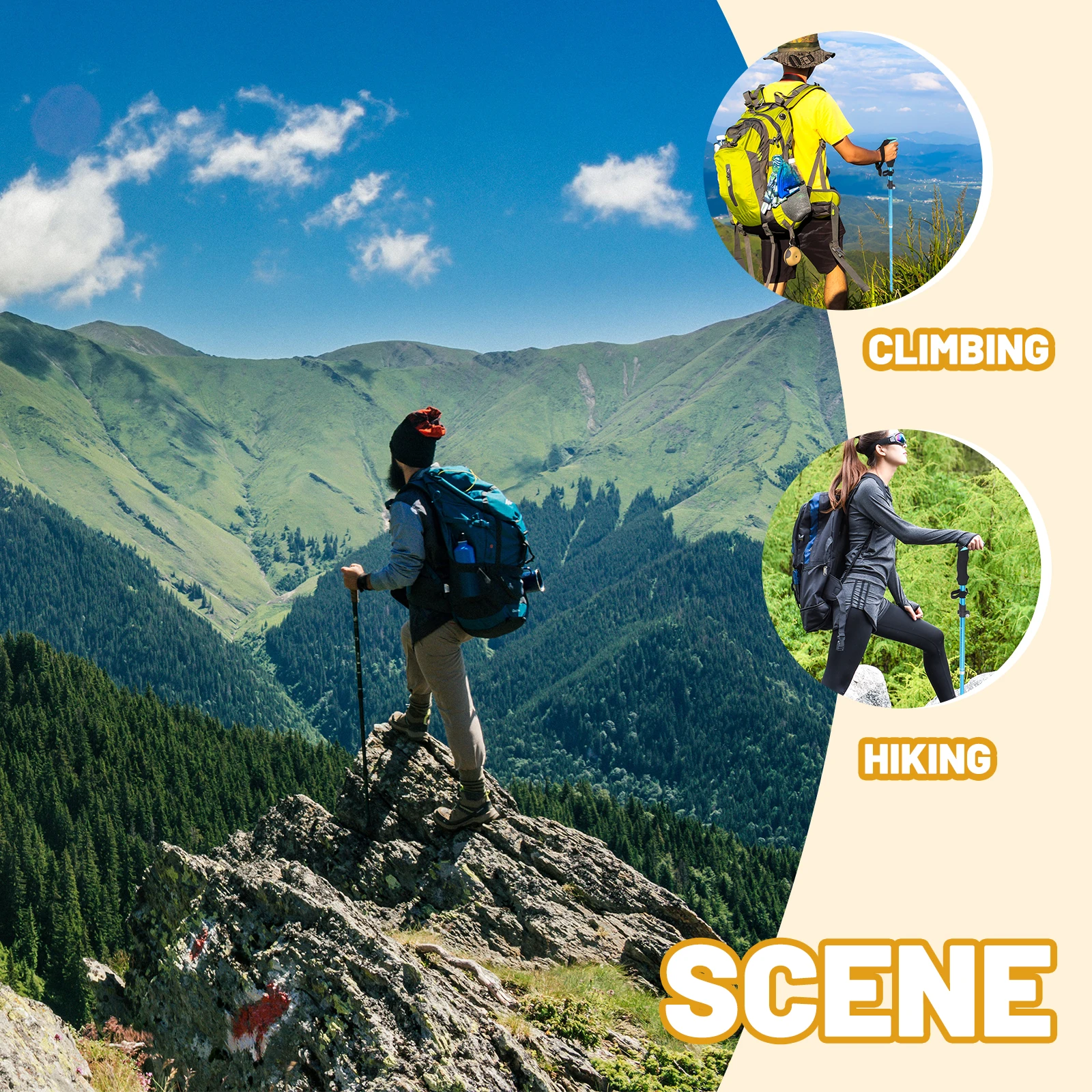 Aluminum Alloy 5 Sections Walking Stick Foldable Trekking Pole Walking Cane Anti-slip Mobility Aid for Men Women Outdoor Hiking
Aluminum Alloy 5 Sections Walking Stick Foldable Trekking Pole Walking Cane Anti-slip Mobility Aid for Men Women Outdoor Hiking