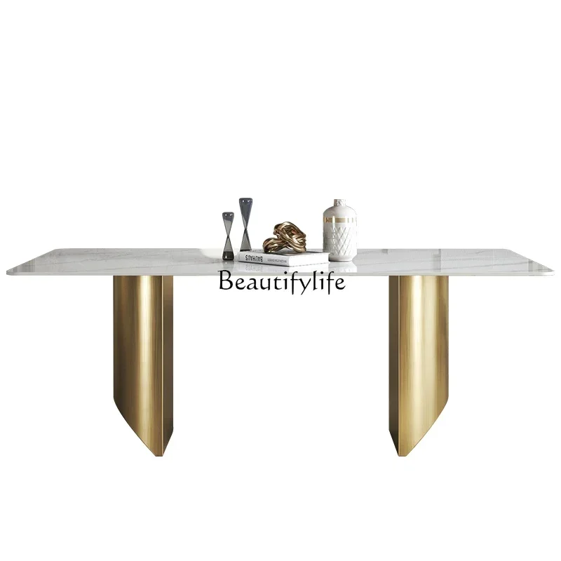 FG10Bright rock slab dining table Light luxury high-end Italian minimalist rectangular floating dining table
FG10Bright rock slab dining table Light luxury high-end Italian minimalist rectangular floating dining table