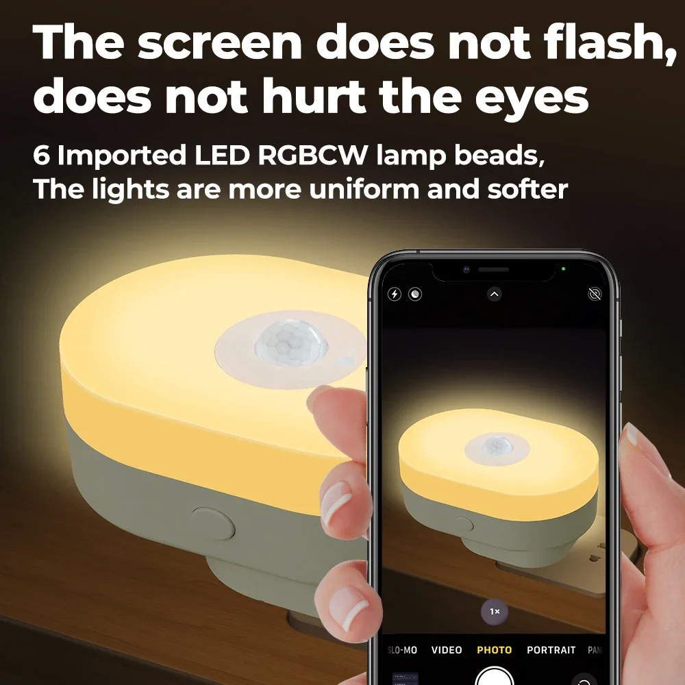 WiFi Smart LED Night Light PIR Motion Sensor EU US UK Plug In Wall Lamp Warm White RGB Room App Voice For Home
WiFi Smart LED Night Light PIR Motion Sensor EU US UK Plug In Wall Lamp Warm White RGB Room App Voice For Home