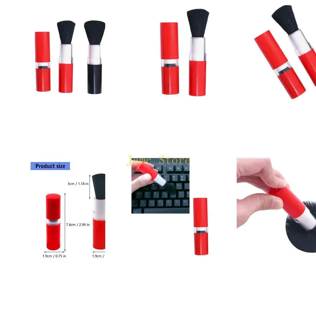 LX0B Pack of 2 Soft Bristles Dust Brush for Keyboard Camera Lens Dust Removal Tool
LX0B Pack of 2 Soft Bristles Dust Brush for Keyboard Camera Lens Dust Removal Tool