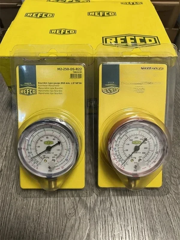 Оригинальный манометр хладагента REFCO M2-250/500-DS-R22 Фреон плюс манометр фториста
Оригинальный манометр хладагента REFCO M2-250/500-DS-R22 Фреон плюс манометр фториста