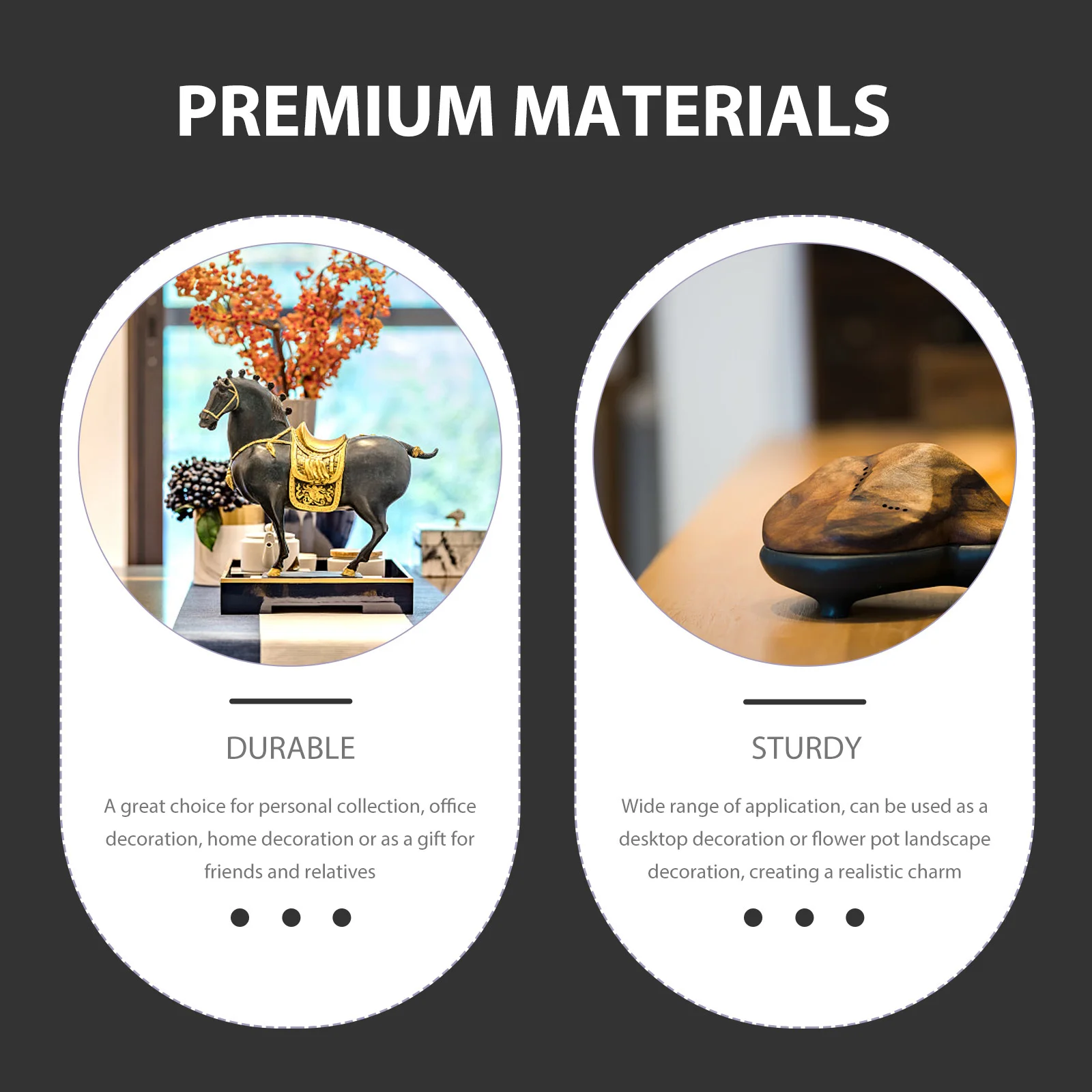 Elegant Horse Sculpture Resin Art Decor for Interior Space Living Room Bedroom Study Table Landscape Accessory
Elegant Horse Sculpture Resin Art Decor for Interior Space Living Room Bedroom Study Table Landscape Accessory