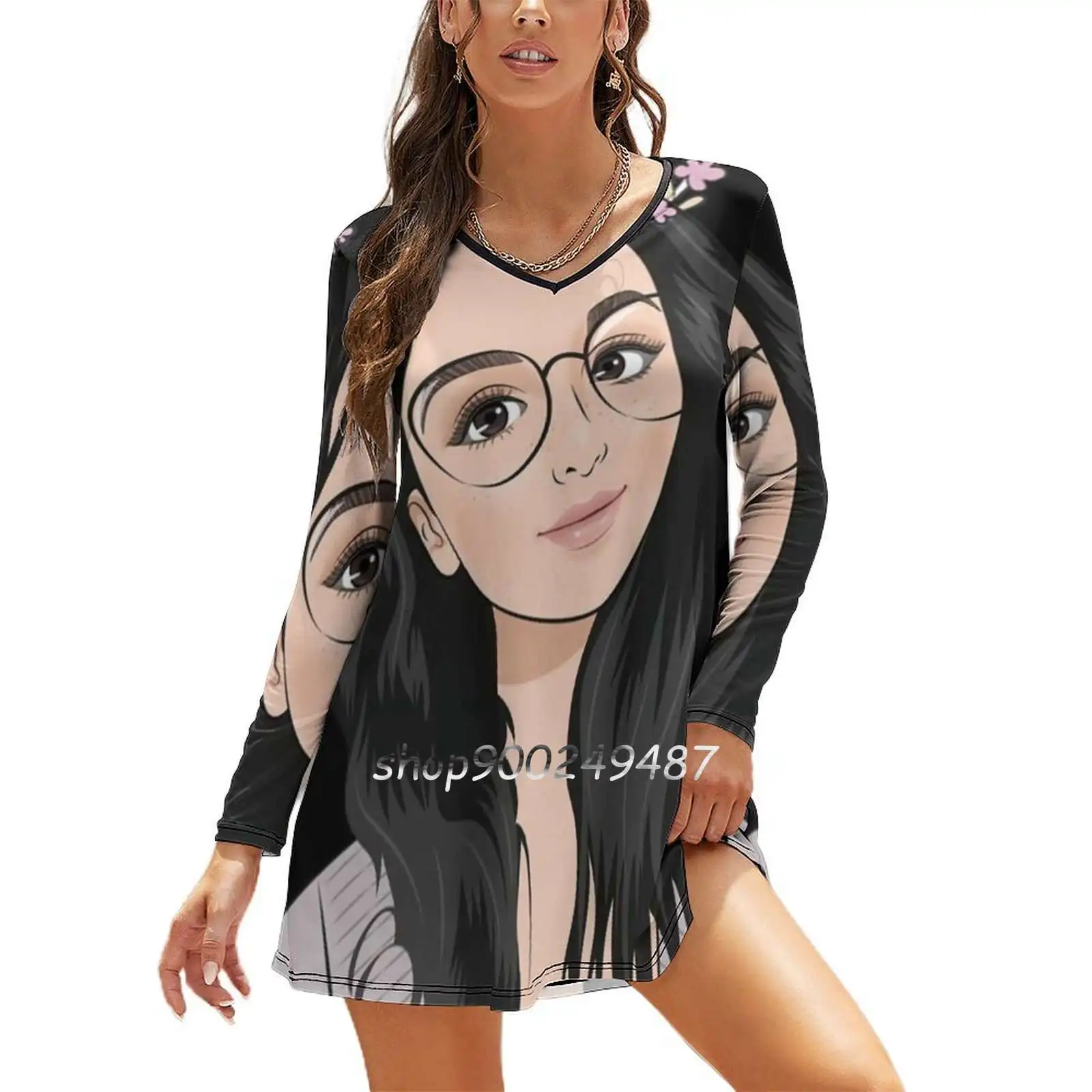 Детский пуловер с капюшоном Sssniperwolf, элегантное вечернее женское платье, тонкое платье с V-образным вырезом и длинным рукавом, повседневные платья Sssniperwolf
Детский пуловер с капюшоном Sssniperwolf, элегантное вечернее женское платье, тонкое платье с V-образным вырезом и длинным рукавом, повседневные платья Sssniperwolf