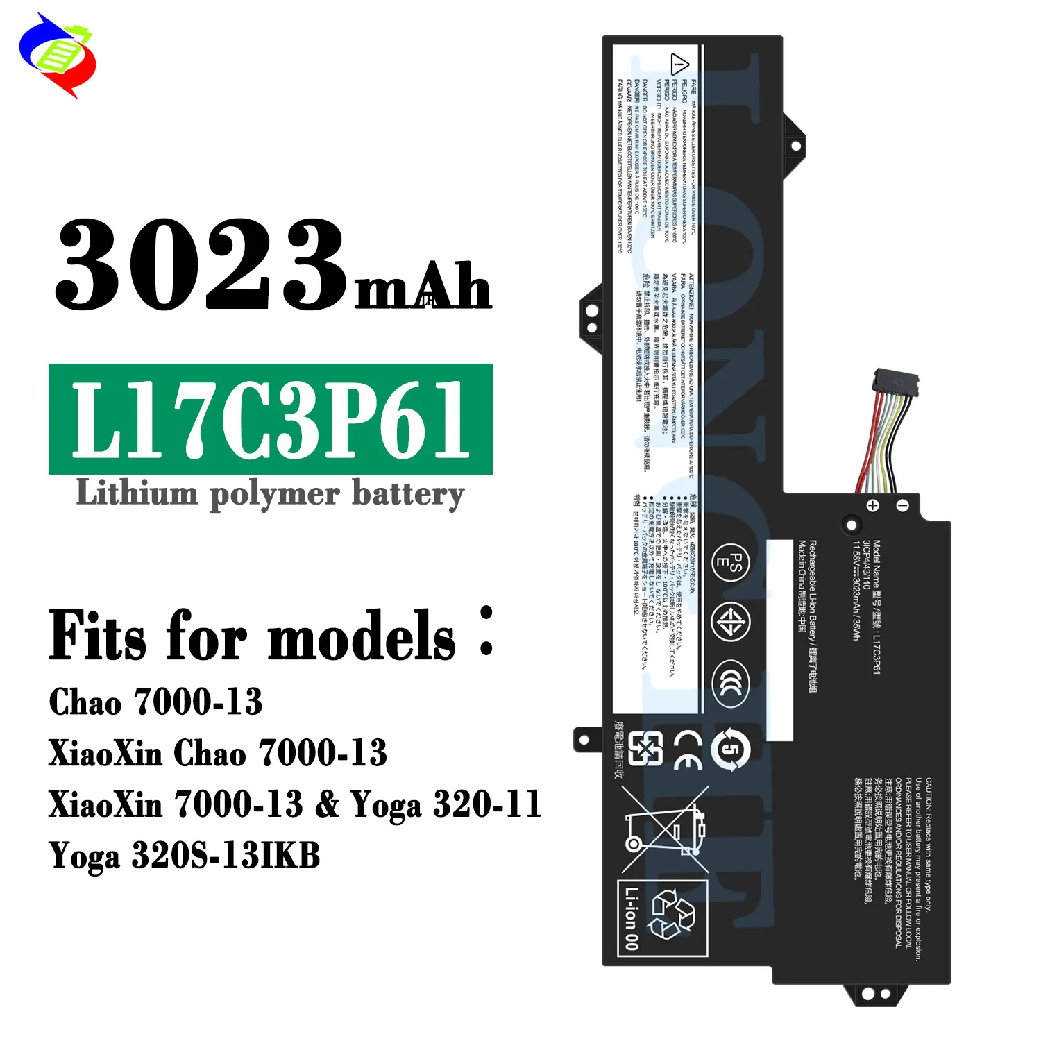 L17C3P61 36Wh 11.58V Laptop Battery for Lenovo IdeaPad 320S-13IKB Yoga 720-12IKB Xiaoxin 7000-13 V330S-13IKB Series Battery
L17C3P61 36Wh 11.58V Laptop Battery for Lenovo IdeaPad 320S-13IKB Yoga 720-12IKB Xiaoxin 7000-13 V330S-13IKB Series Battery