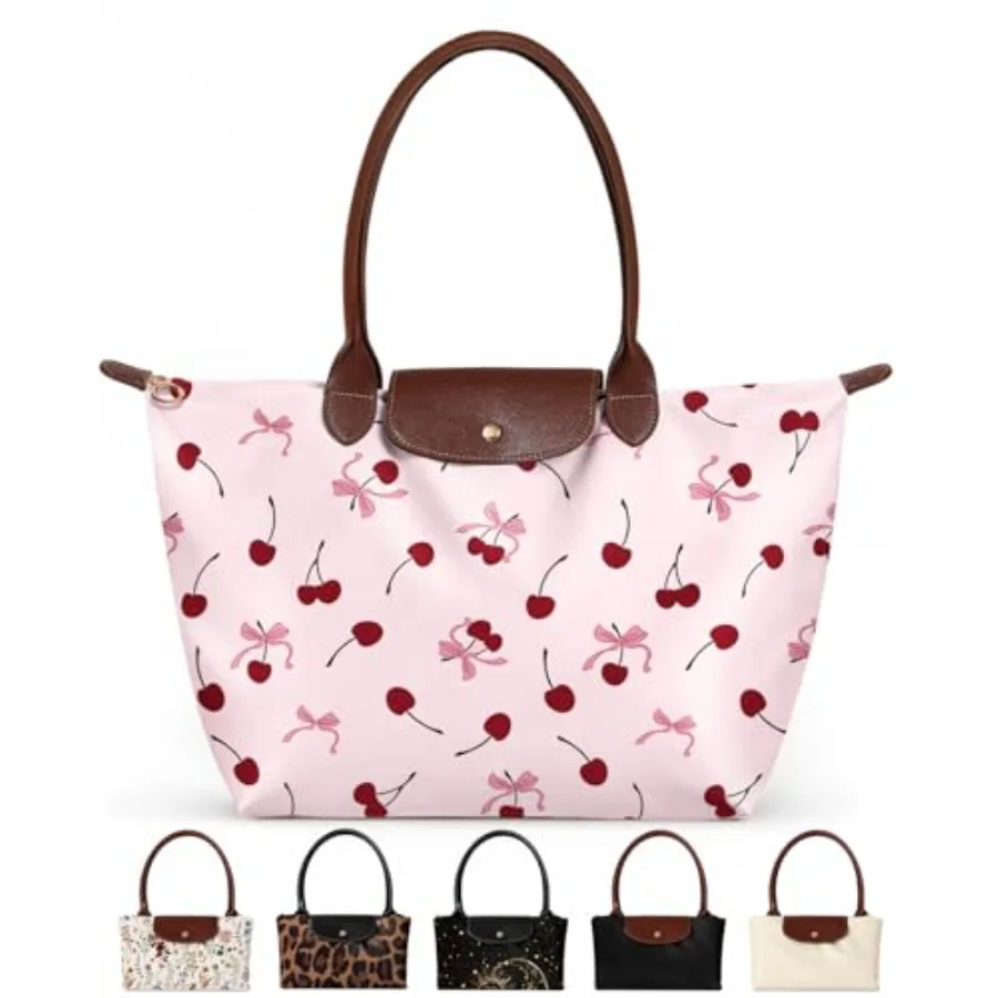 Nylon Tote Bag for Women - Lightweight Foldable Tote Bag with Large Capacity for Travel, Work, Teacher
Nylon Tote Bag for Women - Lightweight Foldable Tote Bag with Large Capacity for Travel, Work, Teacher