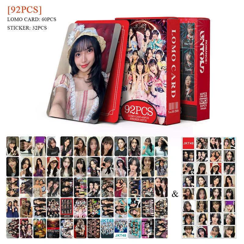 92 Pcs/Set JKT48 Laser Lomo Card - Indonesia Girl Group Holographic Photocard With Stickers Fans Gift
92 Pcs/Set JKT48 Laser Lomo Card - Indonesia Girl Group Holographic Photocard With Stickers Fans Gift