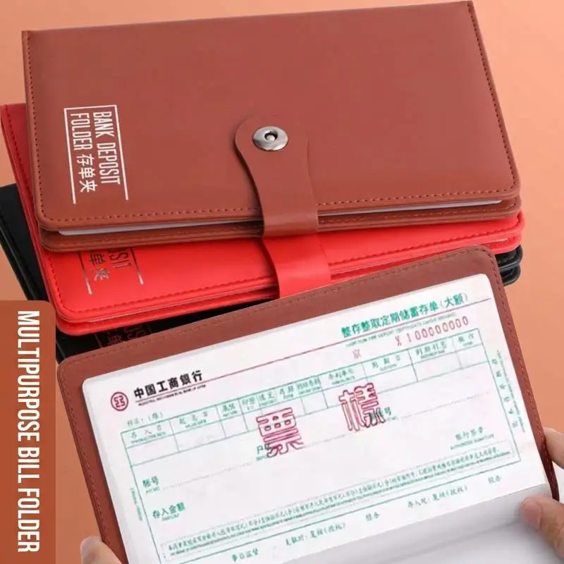 20-Page Bank Fixed Deposit Certificate Holder Portable Single-Sided Page Bill Document Organizer Collection Album
20-Page Bank Fixed Deposit Certificate Holder Portable Single-Sided Page Bill Document Organizer Collection Album