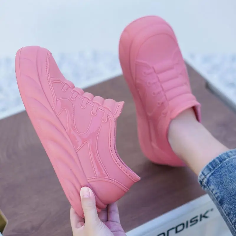 Женские короткие резиновые сапоги до щиколотки, модная непромокаемая повседневная уличная обувь для взрослых на массивной подошве с толстой подошвой и противоскользящей подошвой
Женские короткие резиновые сапоги до щиколотки, модная непромокаемая повседневная уличная обувь для взрослых на массивной подошве с толстой подошвой и противоскользящей подошвой