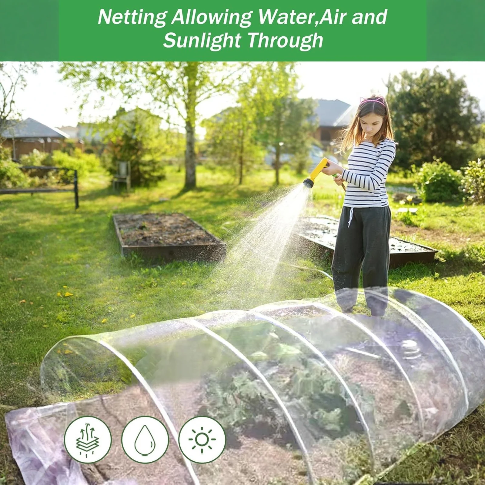 Covers Fabric Screen In, 7*10FT Ultra Fine Garden Mesh Netting Pest Barrier, Plant Covers for Outdoor Patio Greenhouse Garden
Covers Fabric Screen In, 7*10FT Ultra Fine Garden Mesh Netting Pest Barrier, Plant Covers for Outdoor Patio Greenhouse Garden