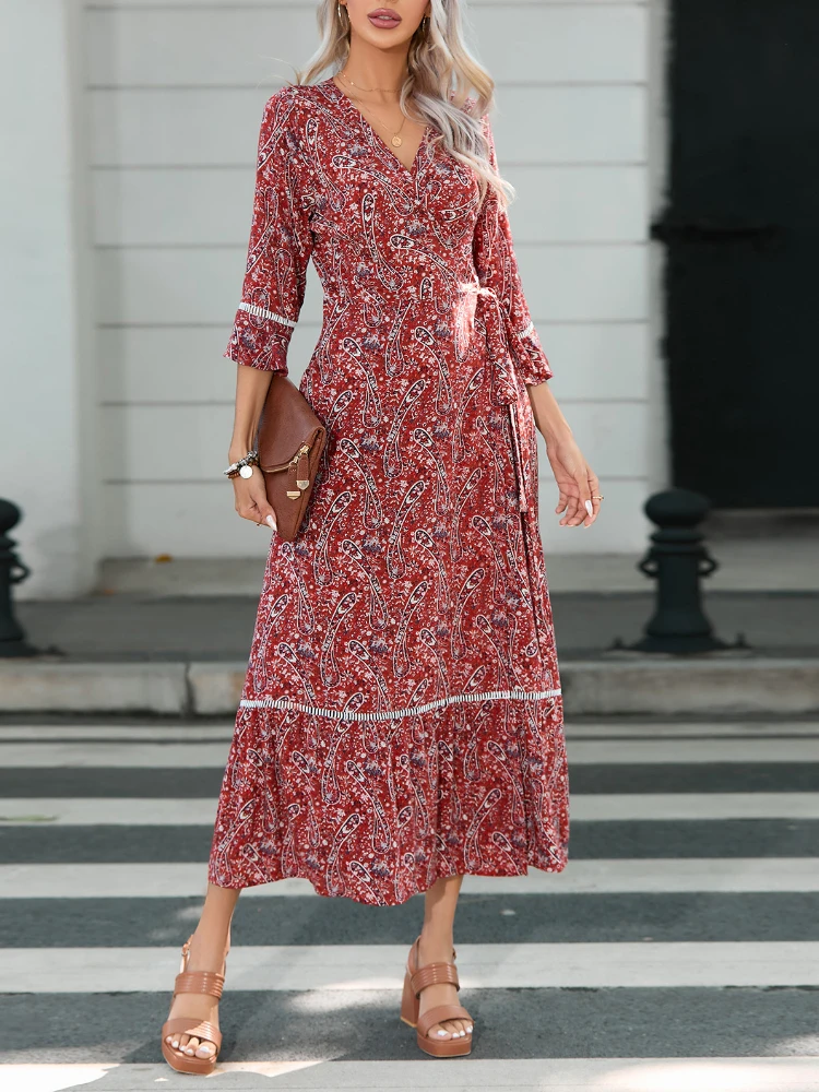 New Spring Summer Women's Fashion Dresses Office Lady V-neck Short Sleeve Slim Fit Long Skirt Women Loose Casual Evening Dress
New Spring Summer Women's Fashion Dresses Office Lady V-neck Short Sleeve Slim Fit Long Skirt Women Loose Casual Evening Dress