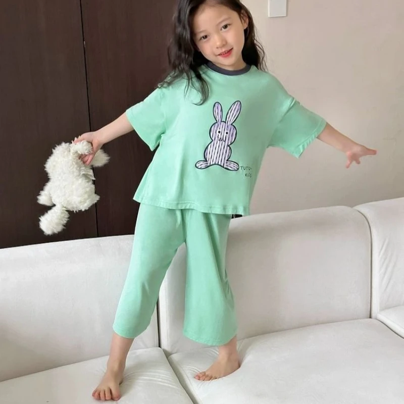 Girls Cartoon Summer Pajamas Set 2026 New Arrivals Homewear Casual Wear for Baby Girls
Girls Cartoon Summer Pajamas Set 2026 New Arrivals Homewear Casual Wear for Baby Girls