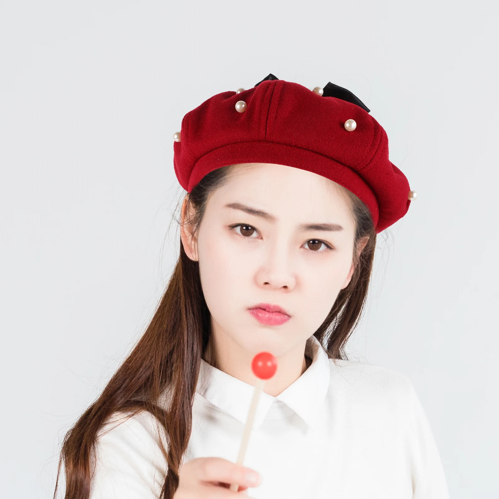 Pearl Beret Flower Berets Fashionable Hat Hats for Women Acrylic Black Newsboy Elegant
Pearl Beret Flower Berets Fashionable Hat Hats for Women Acrylic Black Newsboy Elegant