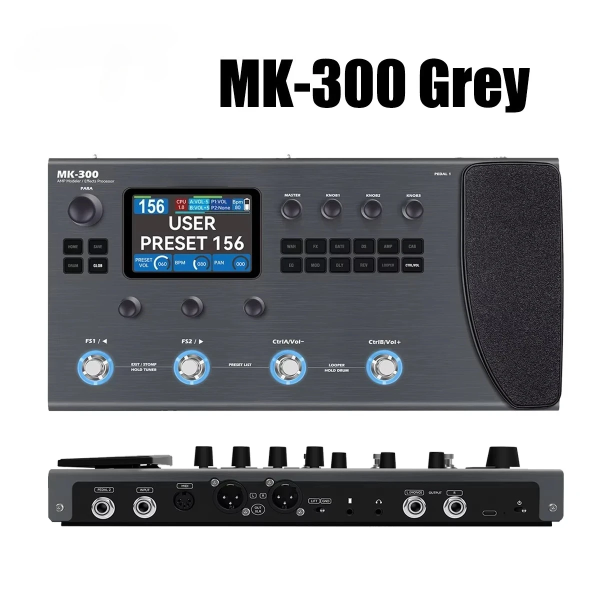 Guitar Effects Processor-120 AMP/CAB Models,Bluetooth MIDI,Community Sound Sharing,Portable Design for Live/Studio
Guitar Effects Processor-120 AMP/CAB Models,Bluetooth MIDI,Community Sound Sharing,Portable Design for Live/Studio