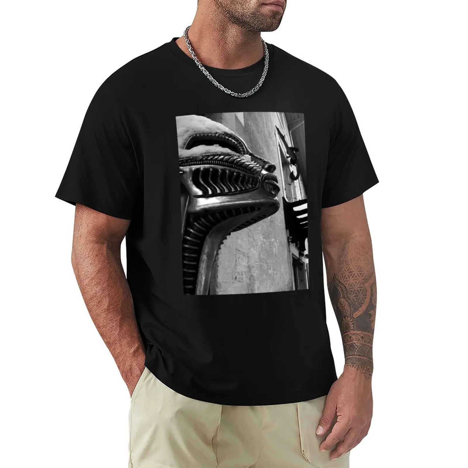 H R Giger Museumsstatue. Gruyères, Schweiz T-Shirt Gym Wear Breathable Short Sleeve Tee
H R Giger Museumsstatue. Gruyères, Schweiz T-Shirt Gym Wear Breathable Short Sleeve Tee
