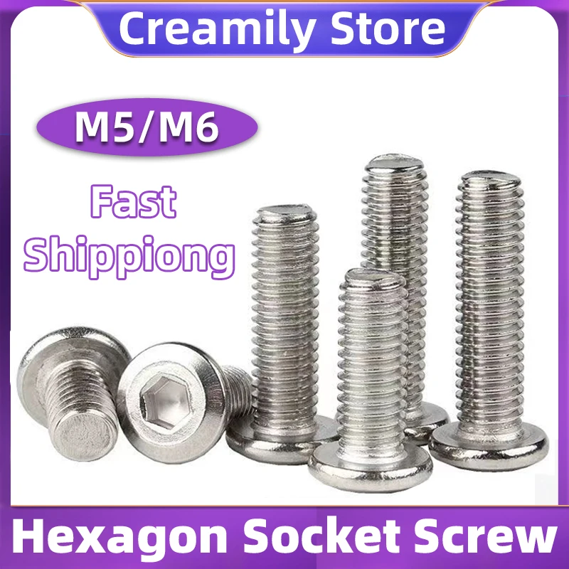 Creamily 5/10 шт. большой плоский M5 M6 шестигранный винт с шестигранной головкой с шестигранной головкой, скошенный плоский мебельный болт с круглой головкой
Creamily 5/10 шт. большой плоский M5 M6 шестигранный винт с шестигранной головкой с шестигранной головкой, скошенный плоский мебельный болт с круглой головкой