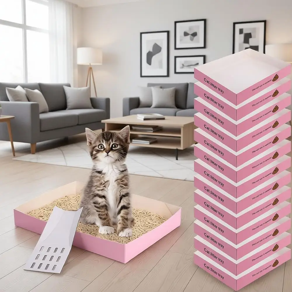 60 одноразовых лотков для кошек, 30 складных дорожных лотков и 30 совков, портативные водонепроницаемые картонные поддоны для мелких животных, 13.8
60 одноразовых лотков для кошек, 30 складных дорожных лотков и 30 совков, портативные водонепроницаемые картонные поддоны для мелких животных, 13.8