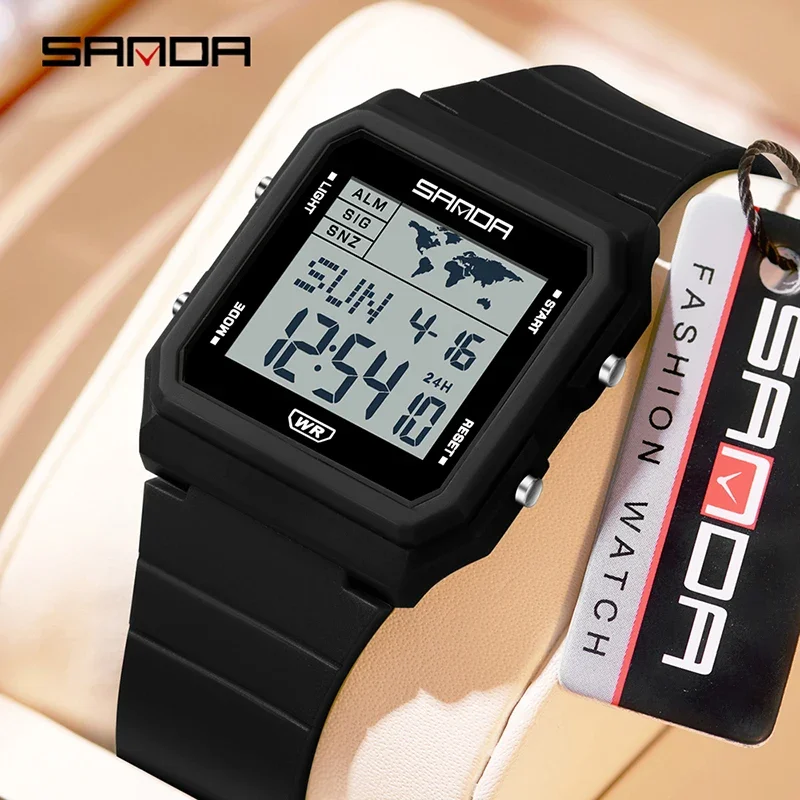 SANDA Fashion Sports Men Electronic Watches Multifunction Alarm Clock Countdown Luminous Waterproof Casual Student Wristwatc
SANDA Fashion Sports Men Electronic Watches Multifunction Alarm Clock Countdown Luminous Waterproof Casual Student Wristwatc
