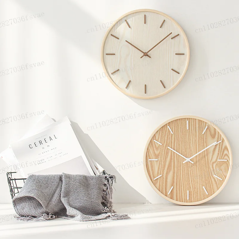 Japanese Silent Wall Clock Living Room Bedroom Simple Modern Decoration Home Wall Watch Wooden Quartz Clock, South Korea MJK
Japanese Silent Wall Clock Living Room Bedroom Simple Modern Decoration Home Wall Watch Wooden Quartz Clock, South Korea MJK