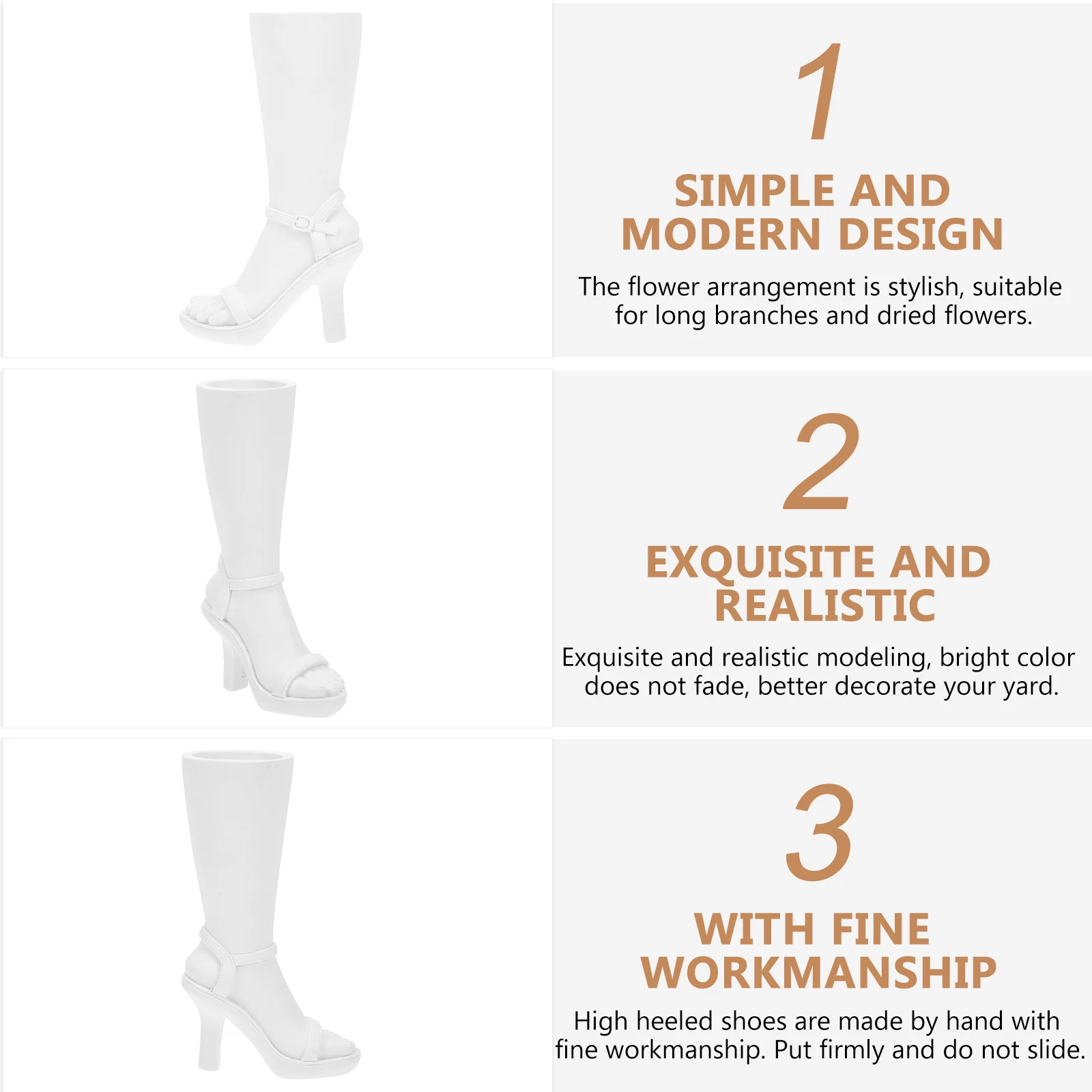 High Heels Vase Resin Creative Home Decoration Bedroom Coffee Restaurant nament Flower Arrangement Great Gift
High Heels Vase Resin Creative Home Decoration Bedroom Coffee Restaurant nament Flower Arrangement Great Gift