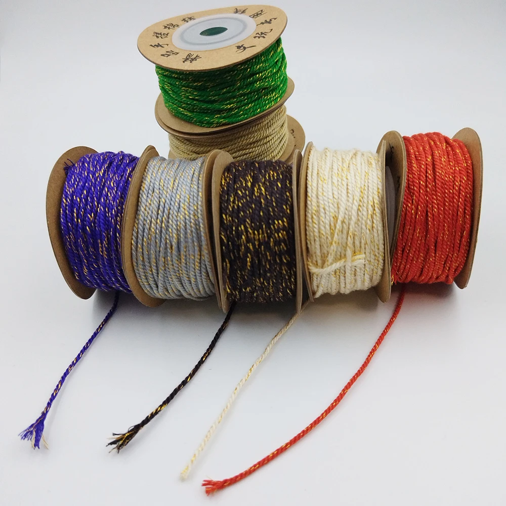 1/1.5MM Handmade Cotton Thread Clip Gold Thread Tassel Thread Colorful Bracelet Tibetan Cotton Thread DIY Jewelry Accessories Wo
1/1.5MM Handmade Cotton Thread Clip Gold Thread Tassel Thread Colorful Bracelet Tibetan Cotton Thread DIY Jewelry Accessories Wo