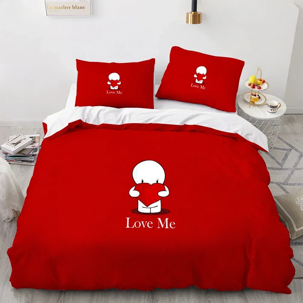 Couple Lovers Gift Duvet Cover Set Love Comforter Cover Valentine's Day Bedding Set Queen King Size 2/3pcs Polyester Quilt Cover
Couple Lovers Gift Duvet Cover Set Love Comforter Cover Valentine's Day Bedding Set Queen King Size 2/3pcs Polyester Quilt Cover