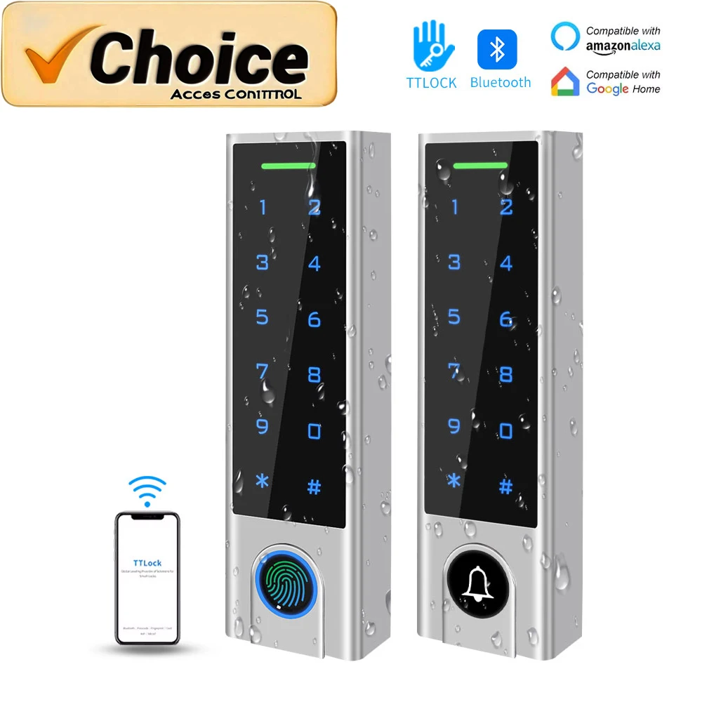 TTLock Pro Водонепроницаемый контроллер доступа Bluetooth с паролем/картой RFID 13,56 МГц, интеллектуальная система дверного замка для коммерческих и дома
TTLock Pro Водонепроницаемый контроллер доступа Bluetooth с паролем/картой RFID 13,56 МГц, интеллектуальная система дверного замка для коммерческих и дома