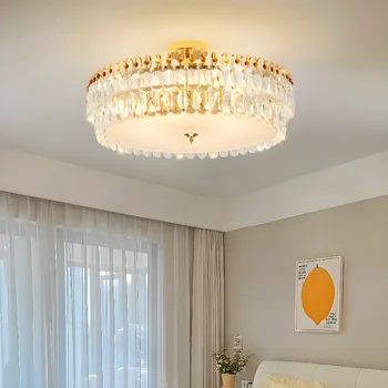 Nordic LED Crystal Chandeliers Gold Luxury Lighting Dining Living Room Bedroom Kitchen ceiling Light Indoor Hanging Light Lustre