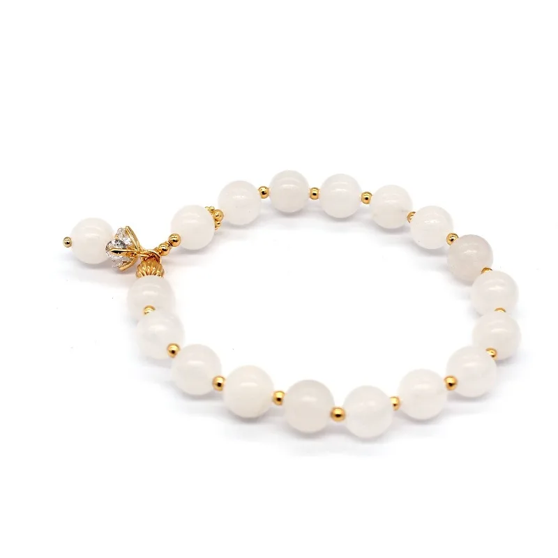 Natural Powder Crystal Bracelet Women's Gift for Girlfriends and Girlfriends, Super Fairy Bag Gold Color-preserving Pink Rose Br
Natural Powder Crystal Bracelet Women's Gift for Girlfriends and Girlfriends, Super Fairy Bag Gold Color-preserving Pink Rose Br