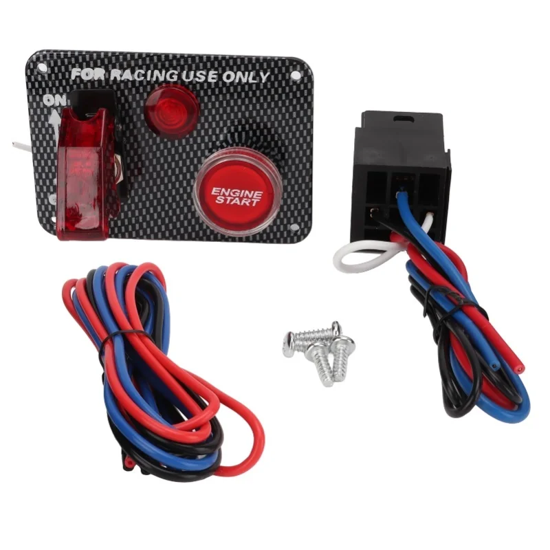 Ignition Switch Panel Kit 12V 40A Carbon Fiber Racing Style Aluminum Alloy Universal For Automobile
Ignition Switch Panel Kit 12V 40A Carbon Fiber Racing Style Aluminum Alloy Universal For Automobile