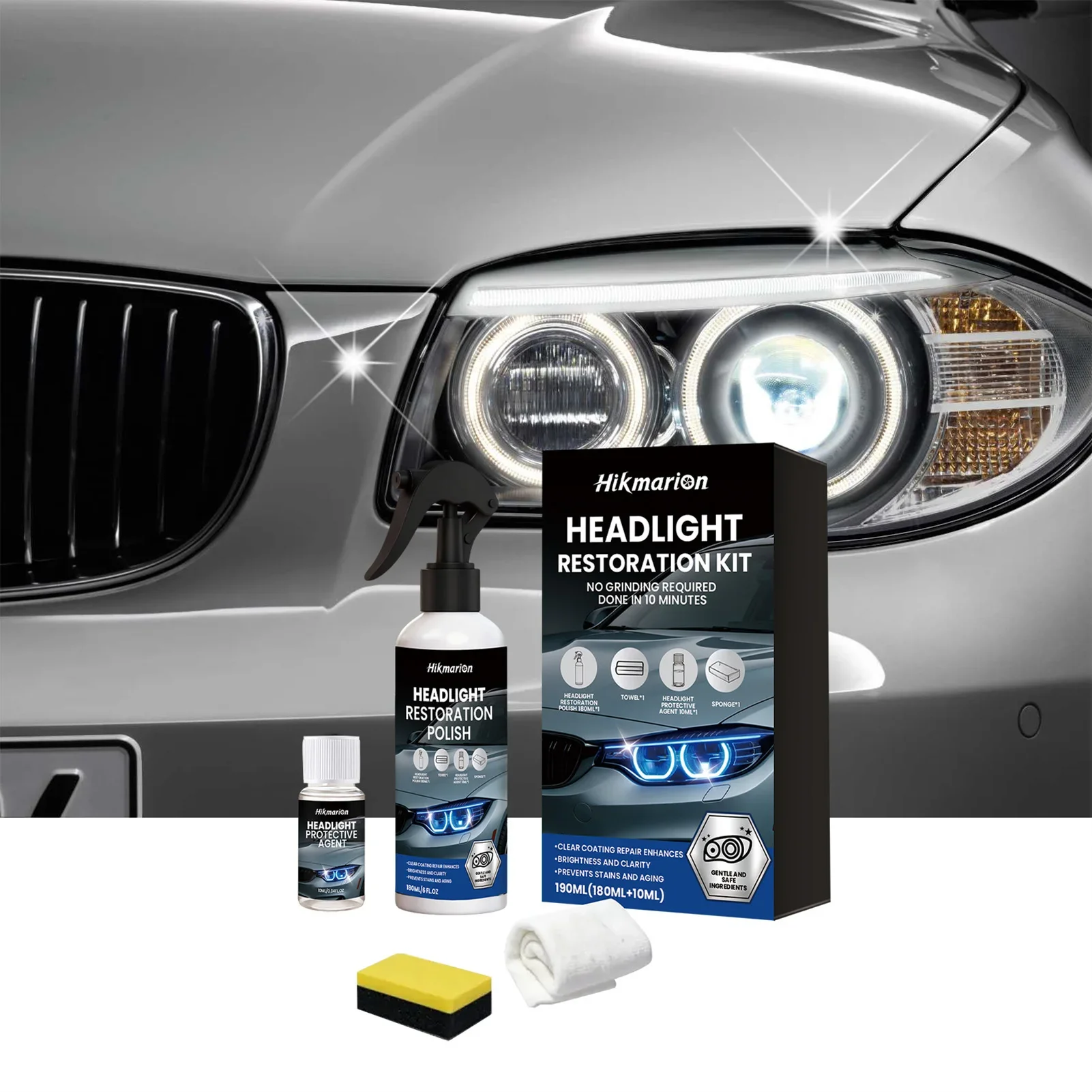 Automotive Headlight Lens Polishing and Cleaning Fluid Automotive Headlight Repair Kit Automotive Headlight Repair Fluid
Automotive Headlight Lens Polishing and Cleaning Fluid Automotive Headlight Repair Kit Automotive Headlight Repair Fluid