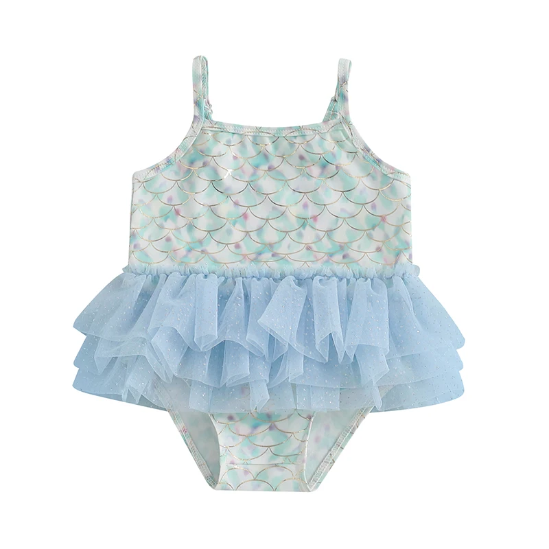 Baby Girl Mermaid Swimsuit Shiny Sleeveless Scale Print Bathing Suit Infant Swimwear with Tutu Skirt
Baby Girl Mermaid Swimsuit Shiny Sleeveless Scale Print Bathing Suit Infant Swimwear with Tutu Skirt