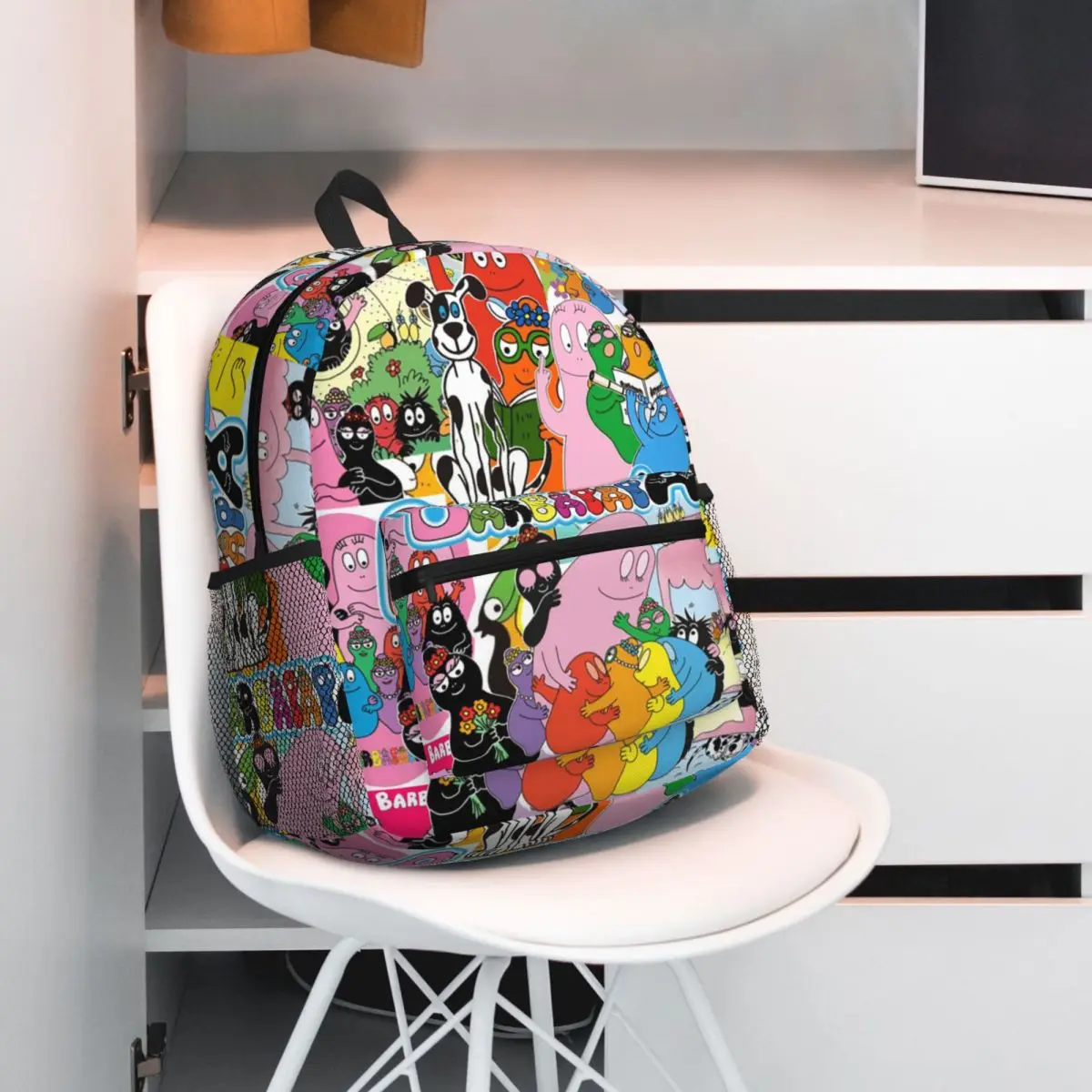 DE Kleine Dikke Barbapapa Cartoon TV Show Backpack Student BookBag Kids School Bag Laptop Shoulder Bags for Men Women
DE Kleine Dikke Barbapapa Cartoon TV Show Backpack Student BookBag Kids School Bag Laptop Shoulder Bags for Men Women