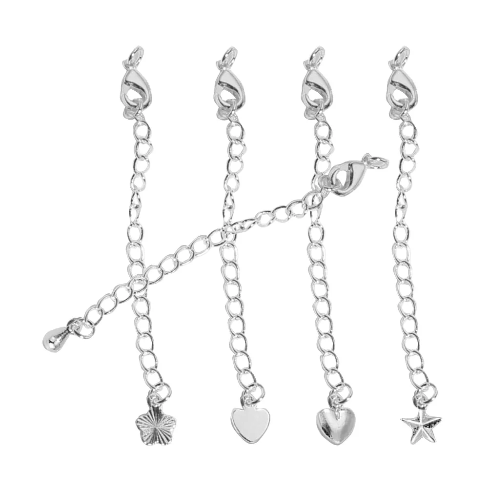 5pcs Lobster Clasp Tail Chain Extender Silver DIY Bracelets Necklaces Jewelry Alloy Necklace Chains Bracelet Extension
5pcs Lobster Clasp Tail Chain Extender Silver DIY Bracelets Necklaces Jewelry Alloy Necklace Chains Bracelet Extension
