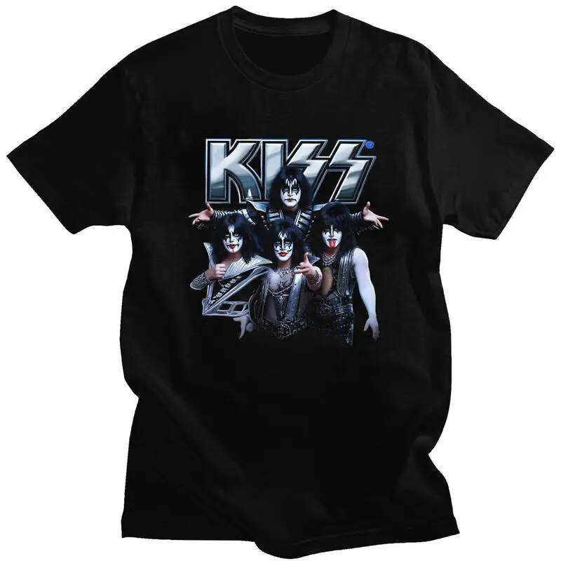 Custom Fashion Rock Music Heavy Metal Kiss T Shirts Men Short Sleeve T-shirts Streetwear Tee Tops Oversized Tshirts Gift
Custom Fashion Rock Music Heavy Metal Kiss T Shirts Men Short Sleeve T-shirts Streetwear Tee Tops Oversized Tshirts Gift