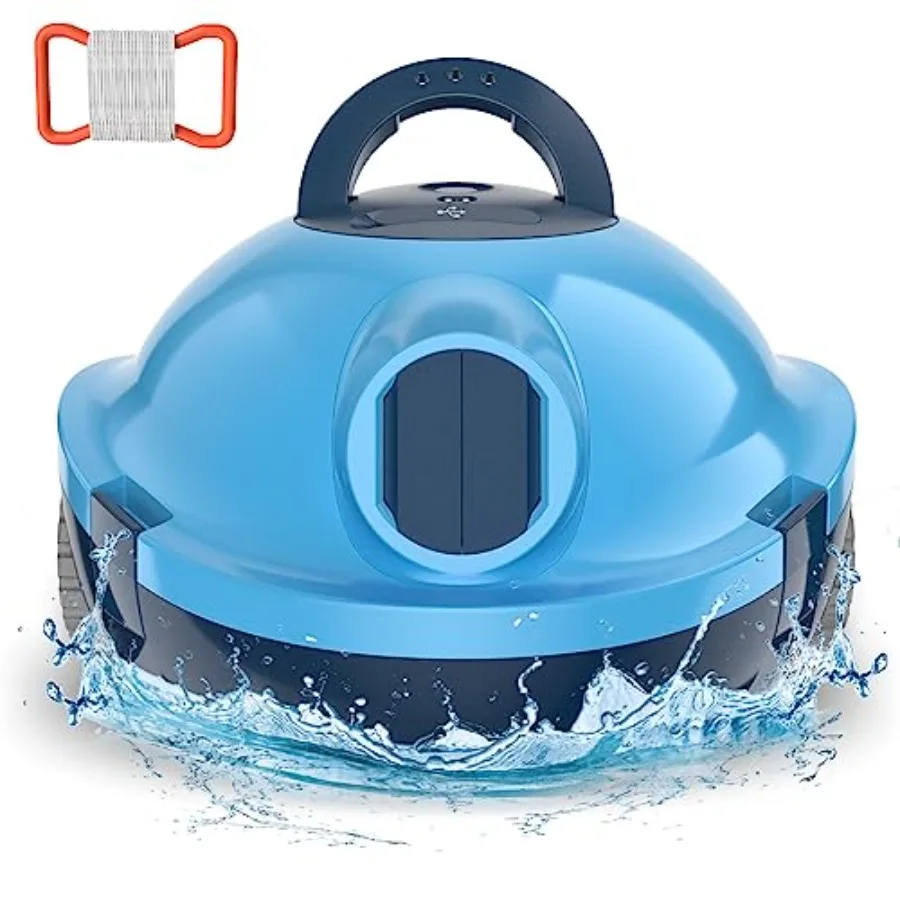 Y10 Automatic Pool Vacuum for Above/Inground Pools Up to 65ft/1100 Sq.Ft Lightweight with 120 Mins Runtime Powerful Suction Sel
Y10 Automatic Pool Vacuum for Above/Inground Pools Up to 65ft/1100 Sq.Ft Lightweight with 120 Mins Runtime Powerful Suction Sel