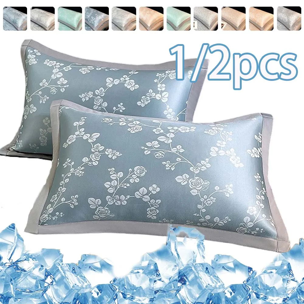 1/2pcs Summer Cooling Ice Silk Pillowcase A GradeRectangular Envelope Closure Design Breathable Anti-sweat Pillow Cover for Bed
1/2pcs Summer Cooling Ice Silk Pillowcase A GradeRectangular Envelope Closure Design Breathable Anti-sweat Pillow Cover for Bed