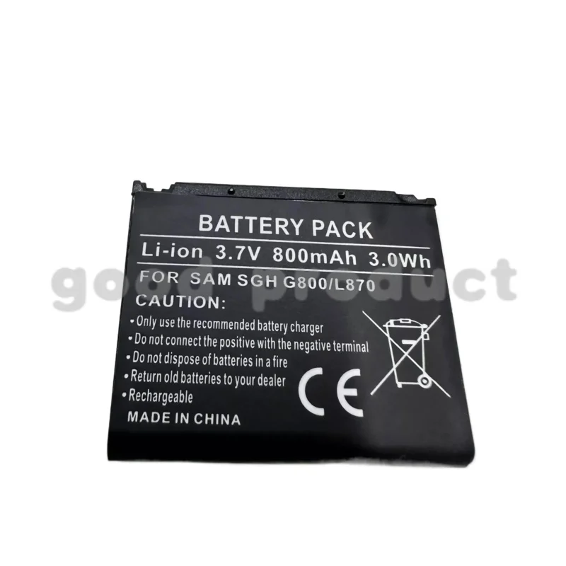 For 800mAh Battery BST4048BE, AB483640CU, AB603443CE for Samsung GT-S5230, A501, SGH-A801, A811, G800, G808, L870, U700
For 800mAh Battery BST4048BE, AB483640CU, AB603443CE for Samsung GT-S5230, A501, SGH-A801, A811, G800, G808, L870, U700