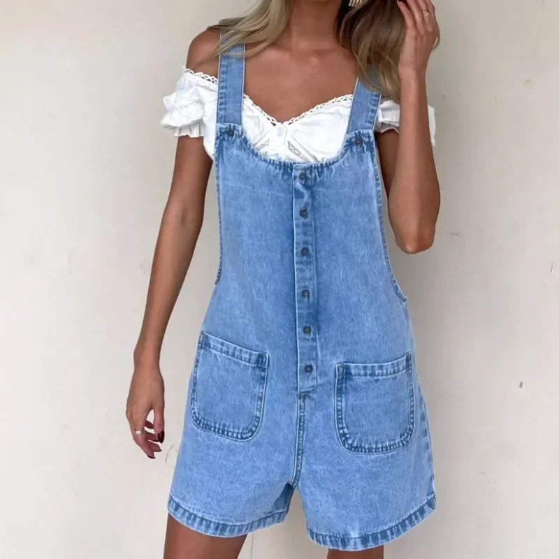 2025 Spring/Summer New European and American Pocket Strap Adjustable Strap Laundry Cowboy Jumpsuit Shorts Three Leg Pants
2025 Spring/Summer New European and American Pocket Strap Adjustable Strap Laundry Cowboy Jumpsuit Shorts Three Leg Pants