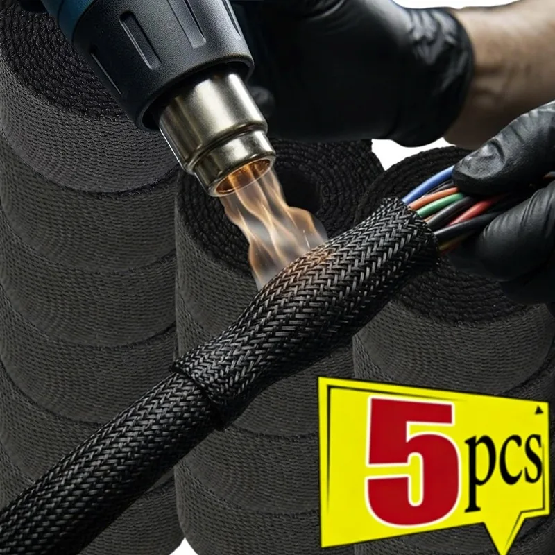 1/5pcs Heat Shrink Fabric Sleeve Wire Loom Fire Resistant Wire Harness Wrap for Auto Engine Bay Car Audio Electrical Protection
1/5pcs Heat Shrink Fabric Sleeve Wire Loom Fire Resistant Wire Harness Wrap for Auto Engine Bay Car Audio Electrical Protection