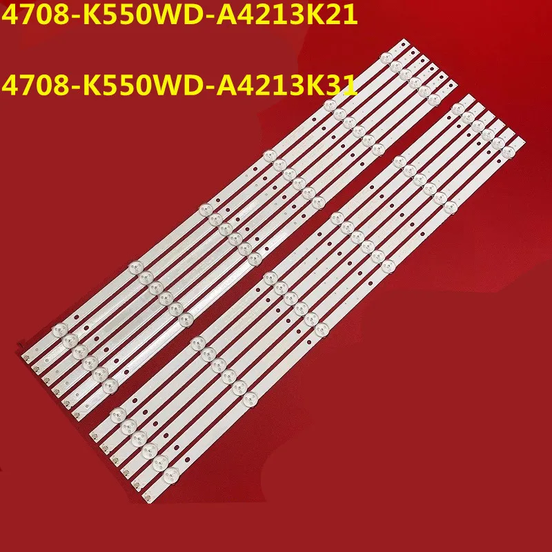 Светодиодная лента 5 комплектов, 6 ламп для модели 4708-K550WD-A4213K21 4708-K550WD-A4213K31 55HFF8358/T3 LE55D8800 H55V8990 H55V9000
Светодиодная лента 5 комплектов, 6 ламп для модели 4708-K550WD-A4213K21 4708-K550WD-A4213K31 55HFF8358/T3 LE55D8800 H55V8990 H55V9000