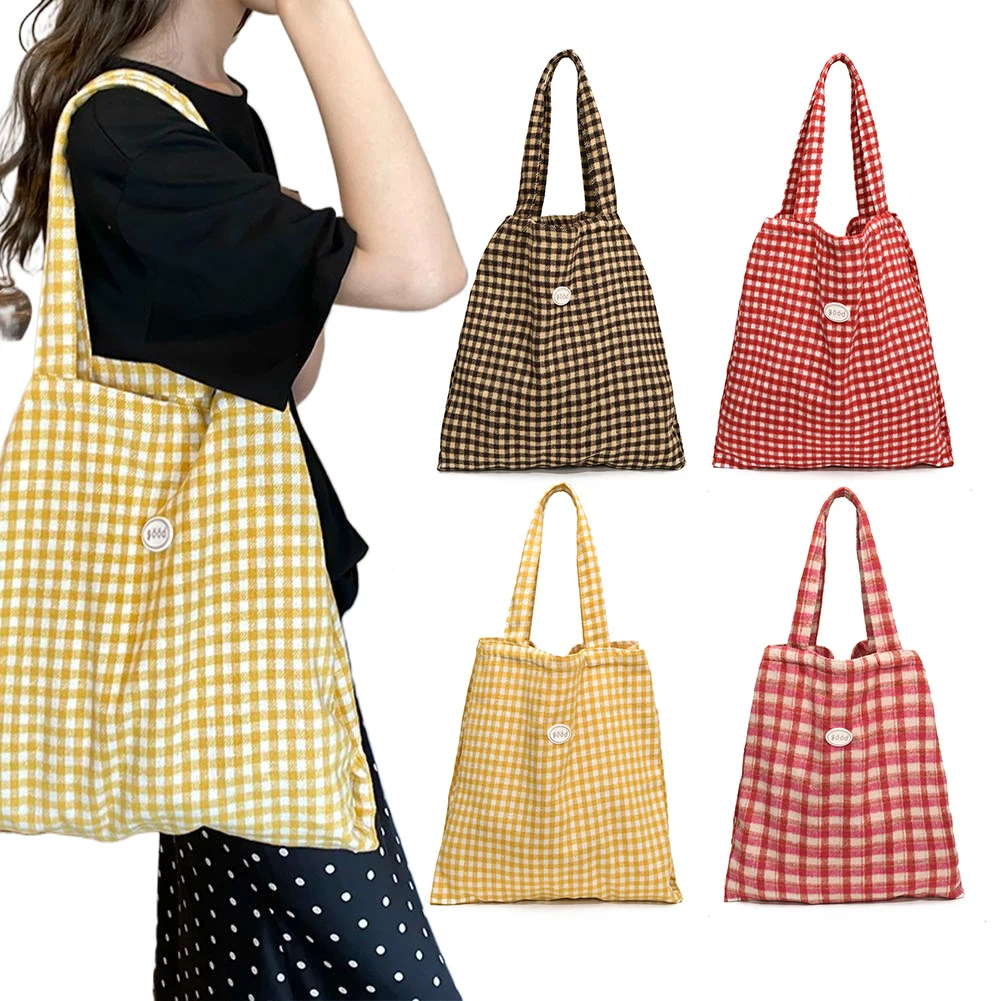 Women Plaid Tote Handbag Large Capacity Cute Shoulder Bag Color Matching Daily Shopping Bag Female Outdoor Handbag
Women Plaid Tote Handbag Large Capacity Cute Shoulder Bag Color Matching Daily Shopping Bag Female Outdoor Handbag