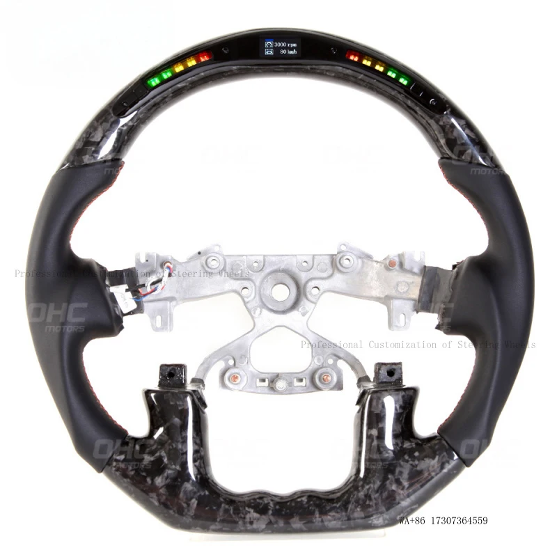 Suitable for Nissan Patrol 19-21 models, modified smart carbon fiber steering wheel, LED car steering wheel titanium plate
Suitable for Nissan Patrol 19-21 models, modified smart carbon fiber steering wheel, LED car steering wheel titanium plate