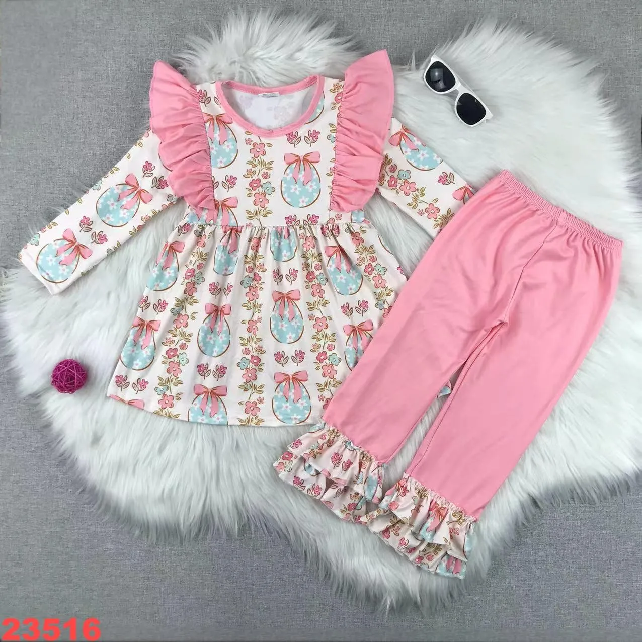 Girl's Floral Bow Long Sleeve Pink Pants Lace Outfit Set - Cute Spring Fashion Toddler Kids Baby Clothes
Girl's Floral Bow Long Sleeve Pink Pants Lace Outfit Set - Cute Spring Fashion Toddler Kids Baby Clothes