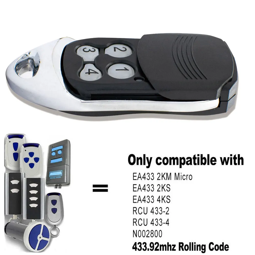 Normstahl Crawford T433-4 Remote Control 433.92MHz Normstahl RCU433-2 RCU433-4 EA433 2KM 4K 2K N002800 Gate Keyfob
Normstahl Crawford T433-4 Remote Control 433.92MHz Normstahl RCU433-2 RCU433-4 EA433 2KM 4K 2K N002800 Gate Keyfob