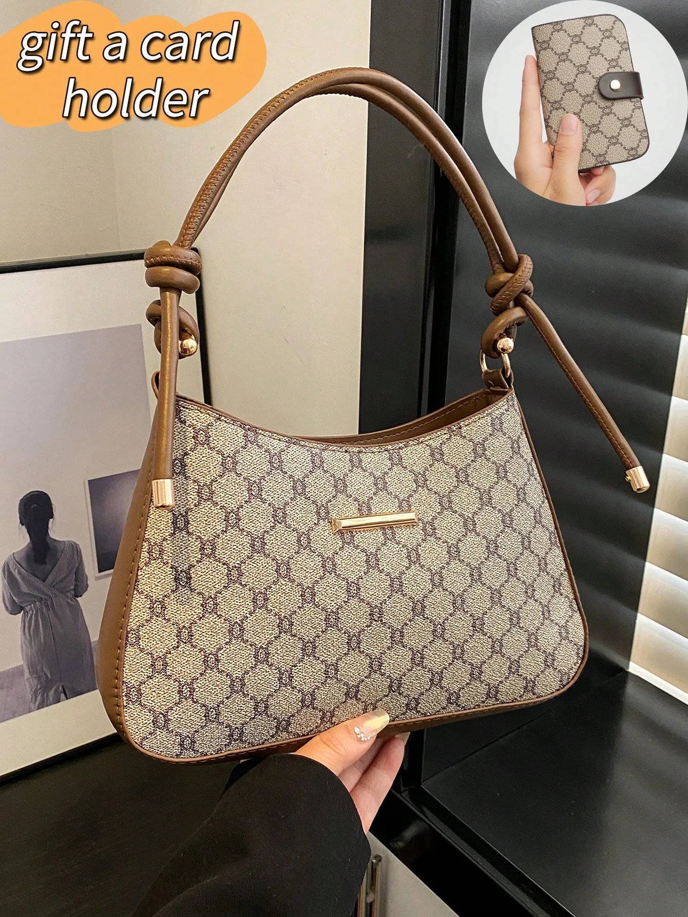 Women Large Capacity Retro Floral Underarm Shoulder Bag, Fashionable Casual Versatile
Women Large Capacity Retro Floral Underarm Shoulder Bag, Fashionable Casual Versatile