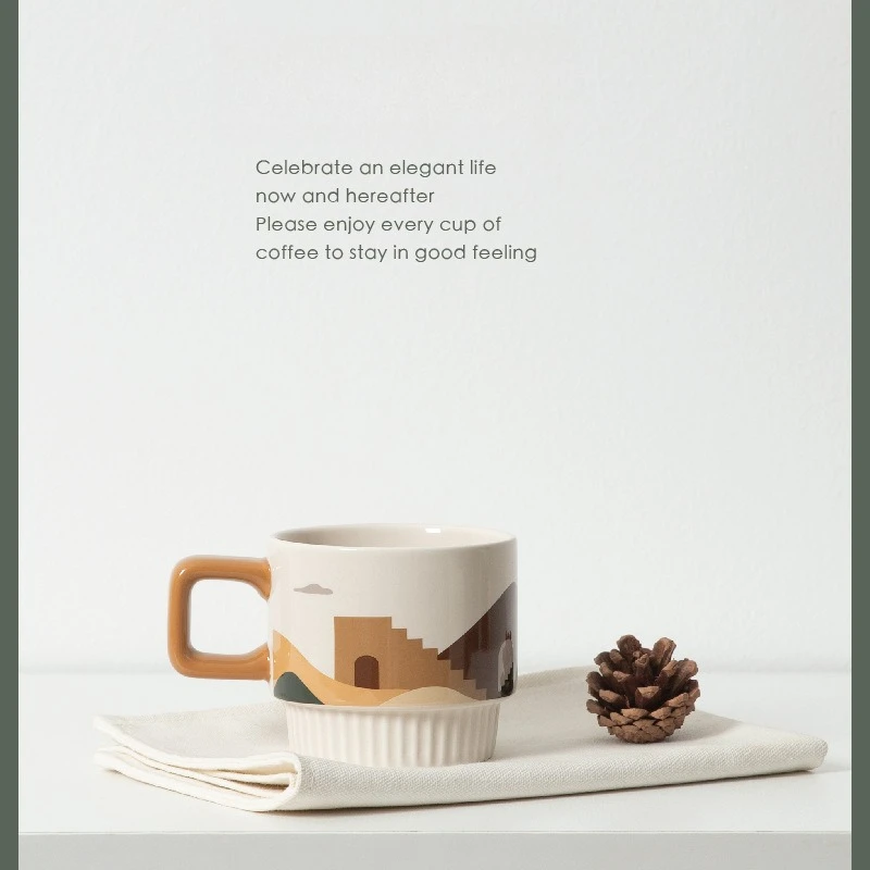 Vintage Ceramic Coffee Mug High Value Aesthetic Cup for Latte Art Breakfast Drinkware
Vintage Ceramic Coffee Mug High Value Aesthetic Cup for Latte Art Breakfast Drinkware