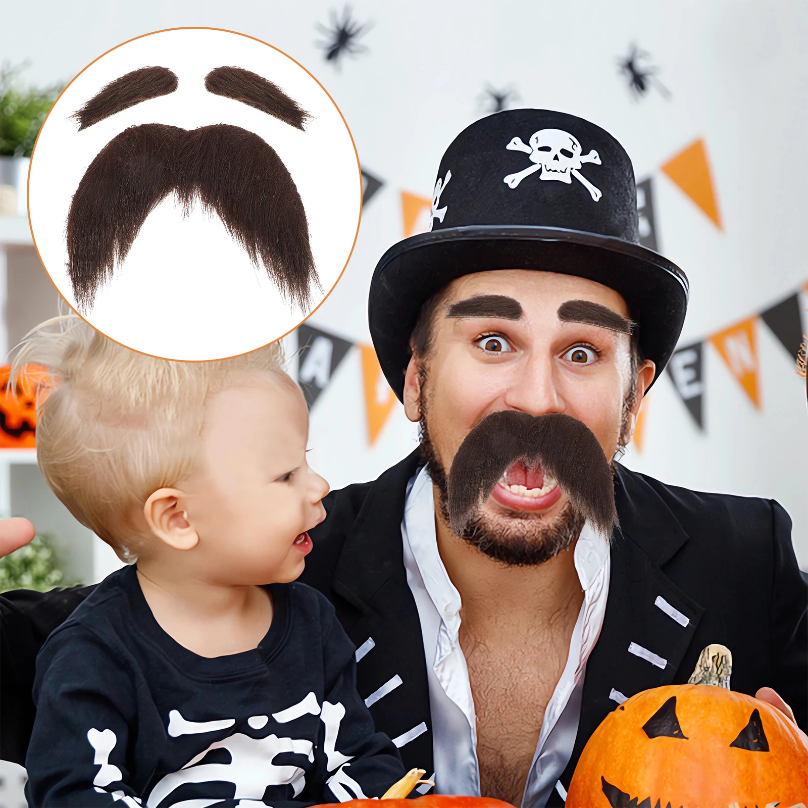 Self-adhesive Beard and Eyebrows Cosplay Men Fake Diy Facial Hair Costume Accessory Man Bushy Party Halloween
Self-adhesive Beard and Eyebrows Cosplay Men Fake Diy Facial Hair Costume Accessory Man Bushy Party Halloween