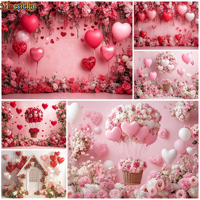 Valentine's Day Background Photography Love Balloon Pink Red Rose Wall Boy Girl Photo Backdrop Shooting Props Decorations Studio
Valentine's Day Background Photography Love Balloon Pink Red Rose Wall Boy Girl Photo Backdrop Shooting Props Decorations Studio