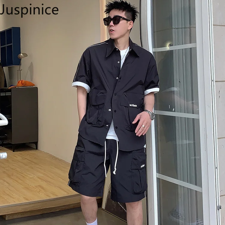 Summer Workwear Sports Shirt Shorts Suit Fashion Men's Simple Loose Casual Large Size T-shirt Five-point Pants Male Clothes
Summer Workwear Sports Shirt Shorts Suit Fashion Men's Simple Loose Casual Large Size T-shirt Five-point Pants Male Clothes